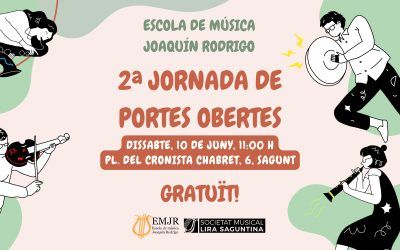2ª JORNADA DE PORTES OBERTES | EMJR | Escola de Música ‘Joaquín Rodrigo’